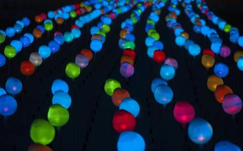 Glowing balls Stock Photos