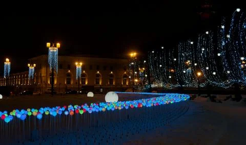 Glowing balls Stock Photos