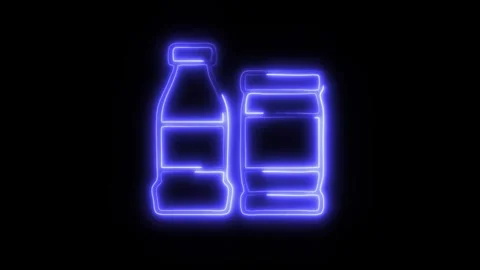 Glowing Beers Icon in HD Video Neon Animation 库存影片 304554723