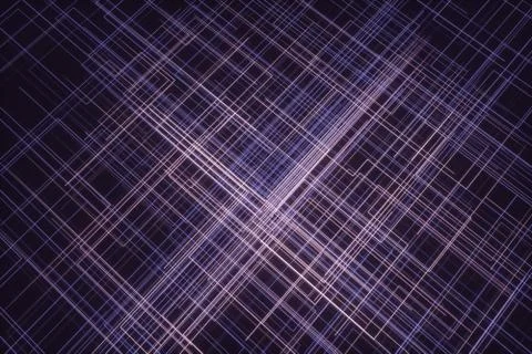 Glowing big data lines and technological background, 3d rendering. Stock Illustration