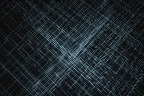Glowing big data lines and technological background, 3d rendering. Stock Illustration