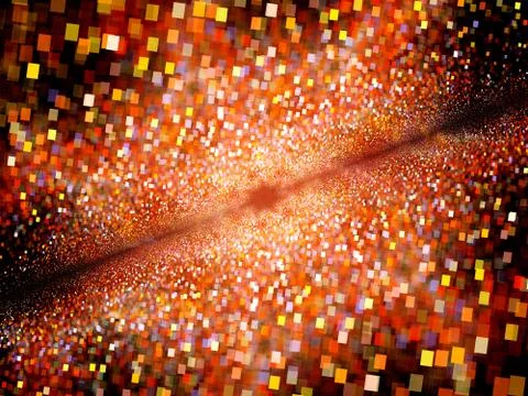 Glowing big data particles Stock Illustration