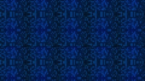 Glowing binary code grid in blue tones, featuring illuminated patterns, futu Stock Footage 312694114