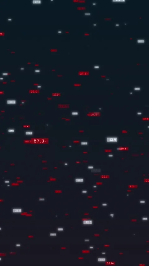 Glowing Binary Numbers Data Flow Digital Background Stock Footage 315389878