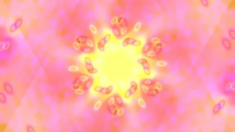 Glowing biological cell structure animation: abstract microview of cells an.. Stock Footage 336264225