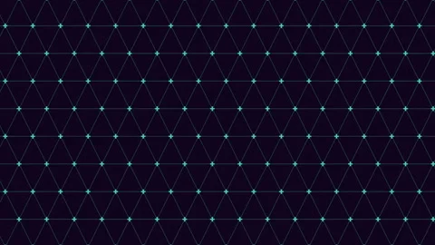 Glowing black and green triangle pattern with repeating design Stock Footage 281906540