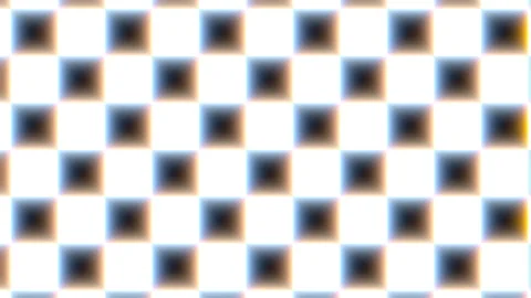 Glowing Black and White Squares Moving Sideways with Soft Chromatic Aberration. Video stock 337578483