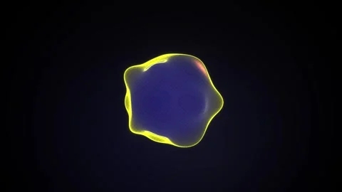 Glowing Blob Abstract Motion Graphic for Vibrant Visual Backgrounds Video stock 343699768
