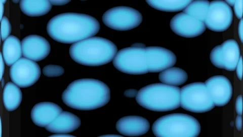 Glowing Blue Abstract Blobs Floating Loop Video Stock-Footage 335149687