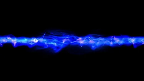 Glowing Blue Abstract Energy Wave Motion Stock-Footage 336049707