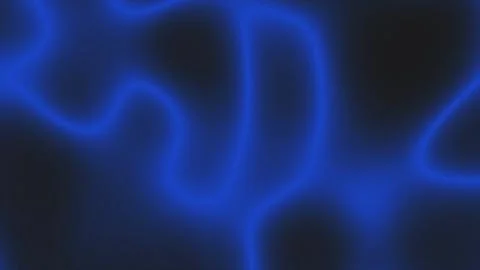 Glowing blue abstract light waves flowing across a dark background Stock Illustration