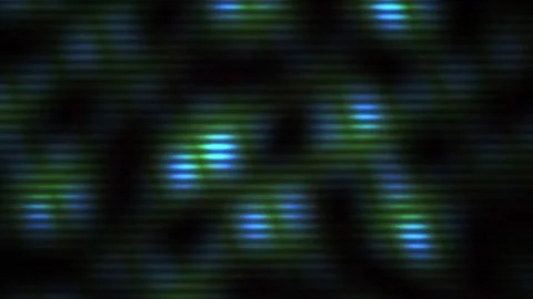Glowing blue and green lights on dark background. Stock Footage 336229163