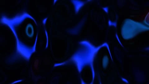 Glowing Blue and Orange Liquid Loop Animation Stock Footage 294556355