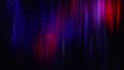 Glowing blue and red particles and lights swirling on blue background Video stock 307836342
