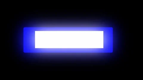 Glowing blue and white square and circle symbols flickering in a digital pattern Stock Footage 326545353