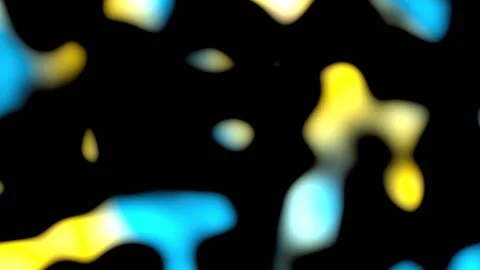 Glowing Blue and Yellow Fluid Abstract Loop Stock Footage 335092241