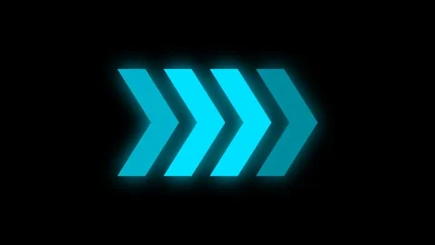 Glowing blue arrow animation Stock Footage 317693183