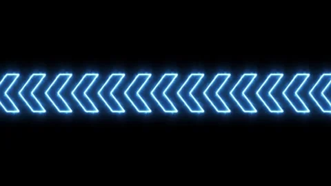 Glowing blue arrows moving in a seamless loop animation 스톡 동영상 334130902