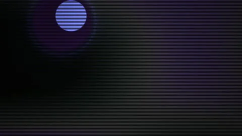Glowing Blue Circle on Dark Background with Horizontal Lines Texture. Stock Footage 337505811