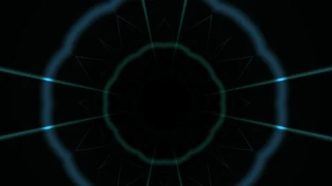 Glowing blue circle with lines effect. Stock Footage 334877049