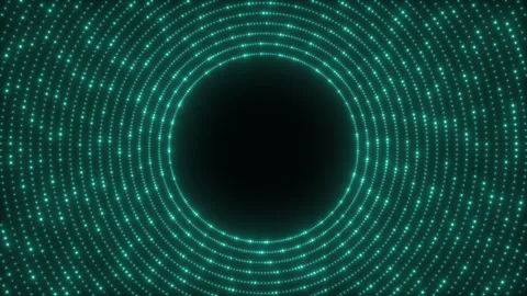 Glowing blue circle. looping animation Stock Footage 303799649