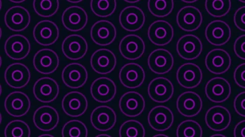 Glowing blue circle pattern on dark background Video stock 303533309