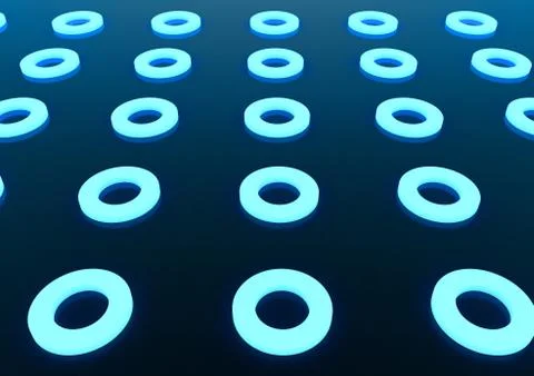 Glowing blue circles texture background Stock Photos