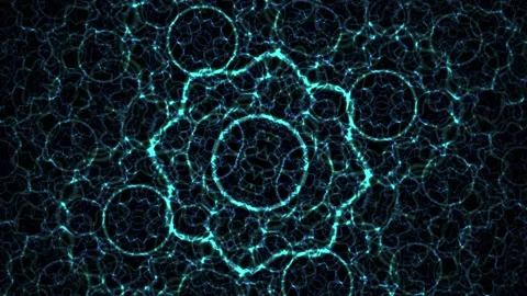 Glowing blue circuit board pattern. Stock Footage 335354097