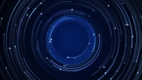 Glowing Blue Circular HUD Line Network Tech Motion Animation 스톡 동영상 343238473