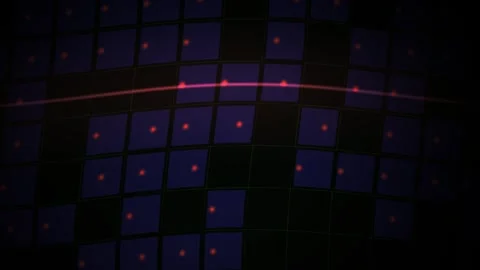 Glowing blue computer keyboard keys. Stock Footage 340016576