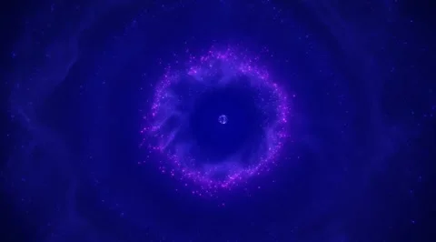 Glowing blue cosmic supernova explosion Stock Footage 331454367