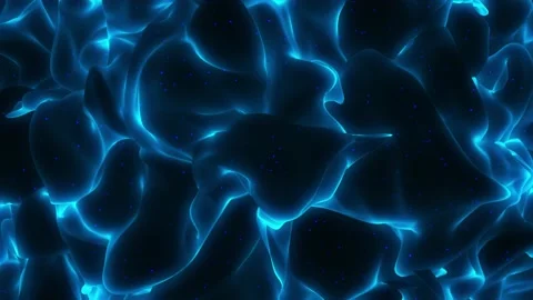 Glowing Blue Dark Cloth Background Loop Stock Footage 207794462