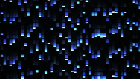 Glowing Blue Digital Light Pattern. Stock Footage 334874347