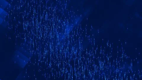 Glowing blue digital particles abstract computer background pattern Stock Illustration