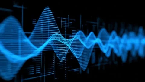 Glowing Blue Digital Wave Grid Animation, Seamless Tech Loop in 4K video Stock Footage 311330012
