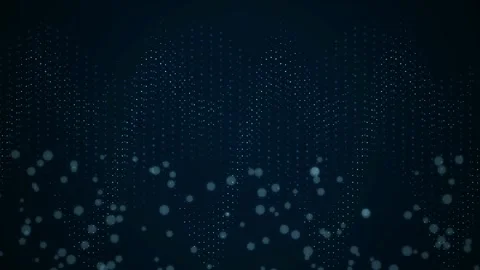 Glowing blue DNA double helix structure waving in digital space Stock Footage 340877231