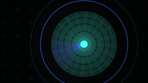 Glowing blue dot on grid screen. Stock Footage 334523315