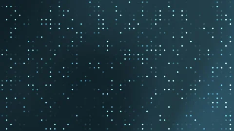 Glowing Blue Dot Pattern Drifting on Dark Abstract Digital Background Stock-Footage 334843815