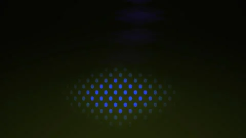 Glowing blue dots on dark background. Stock Footage 337460925