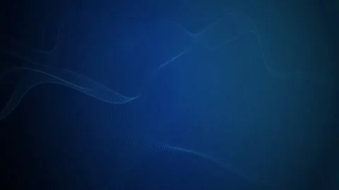 Glowing blue dots form an undulating wave pattern in continuous motion Stock Footage 340831298
