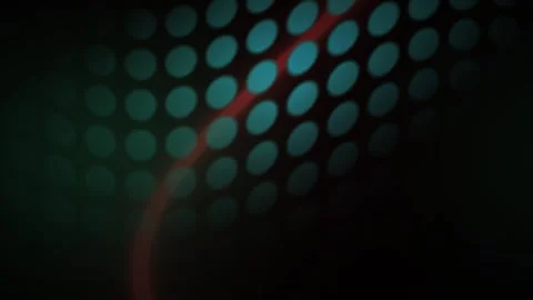 Glowing blue dots pattern with red light. Stock Footage 336229539