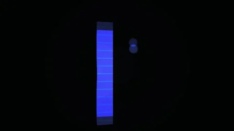 Glowing blue electronic device screen. Stock Footage 334335579