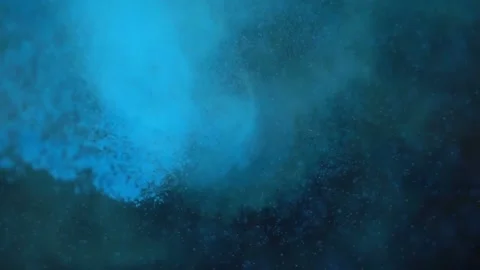Glowing blue energy sphere pulsing in darkness. Abstract futuristic light orb ra Stock Footage 340450306