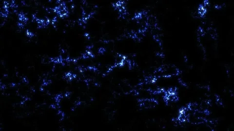 Glowing Blue Energy Surface Loop Animation. Abstract Blue Burning Texture Stock Footage 318637691