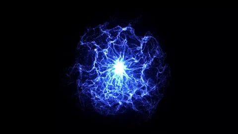 Glowing blue energy wave fx particle explosion on black background a effect 스톡 동영상 336661893