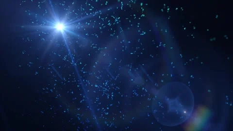 Glowing Blue Flare Space Dust  Motion Background Stock Footage 277338243