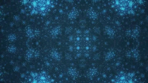 Glowing blue fractal pattern background. Stock Footage 333925551