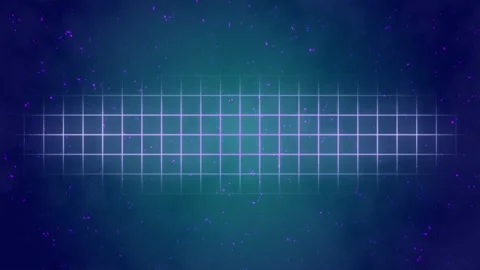 Glowing blue grid on dark background. 스톡 동영상 333520495