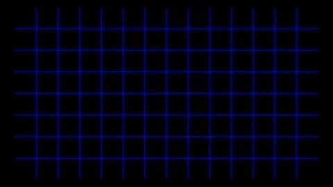 Glowing blue grid lines animation forming a grid on black background. Stock Footage 330310758