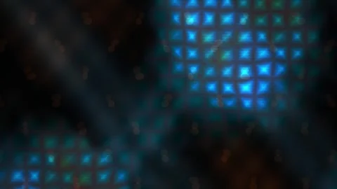 Glowing blue grid pattern technology. Stock Footage 340016918